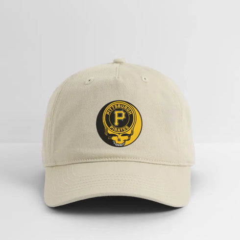 Pittsburgh Grateful Dead Stealie Dad Hat - khaki
